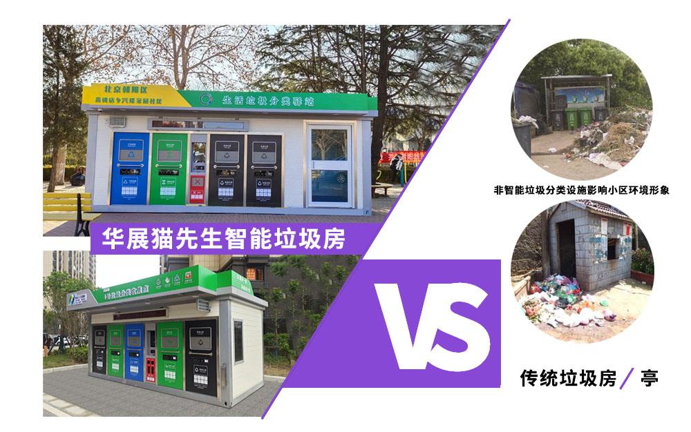 貓先生智能垃圾分類房，定時定點垃圾收集站 ，垃圾房生產(chǎn)廠家